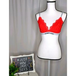 VICTORIA'S SECRET - Orange Lace Bralette
